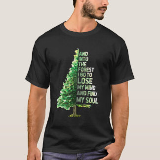 Camiseta Na Floresta Vou Ao Perder Da Minha Mente E Encontr