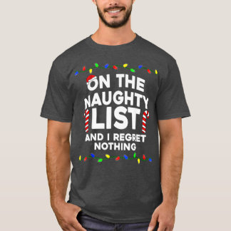 Camiseta Na Lista De Malditos E Não Lamento Nada De Natal