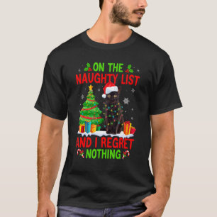 Camiseta Na Lista de Natal Travesso E Não Me Arrependo de N