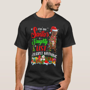 Camiseta Na Lista de Travessos do Papai Noel Pitbull de Nat