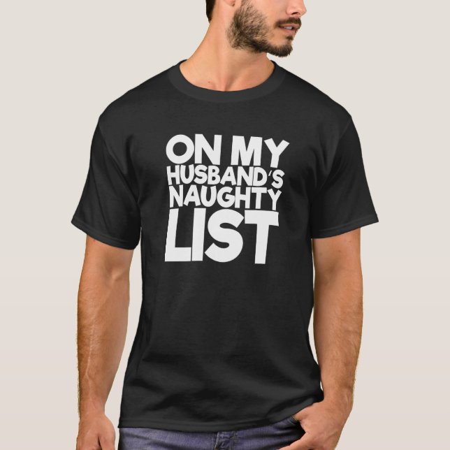 Camiseta Na lista do meu marido (Frente)