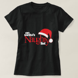 Camiseta Na lista impertinente do papai noel