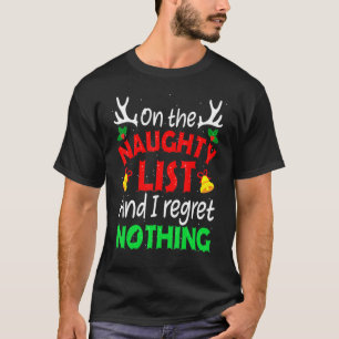 Camiseta Na Lista Maldita E Eu Não Lamento Nada De Xmas Com