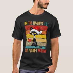 Camiseta Na Lista Maldita E Não Arrepende Nada De Gato Negr