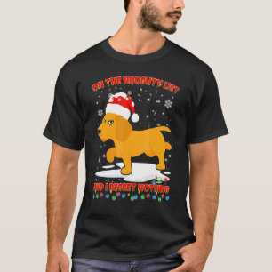 Camiseta Na Lista Maldita Não Lamento Nada De Dachshund Xma
