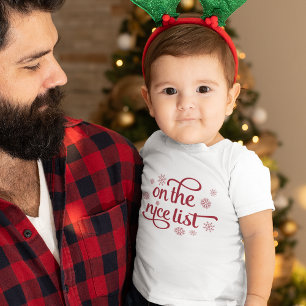 Camiseta Na Lista Nice Toddler Natal