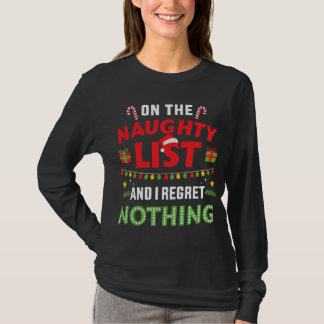 Camiseta Na lista travessa e eu não lamento nada