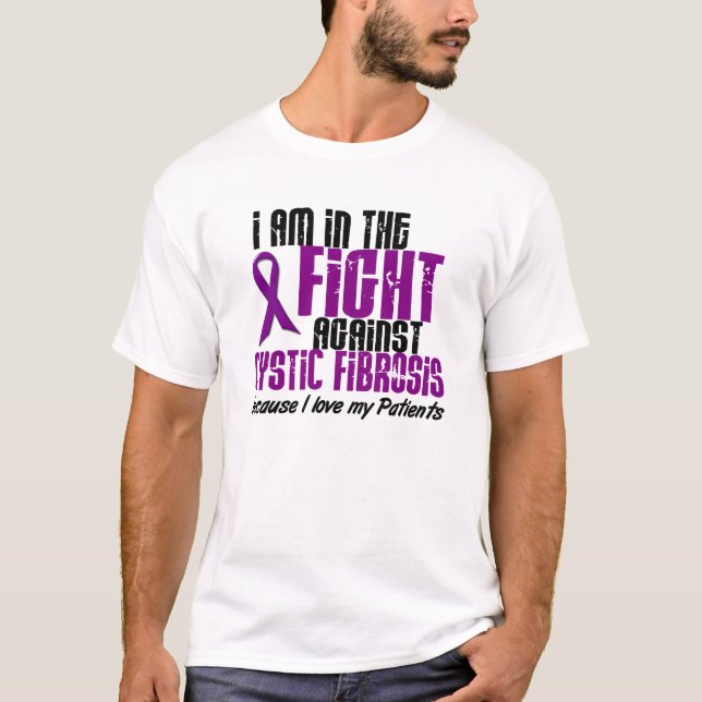 Camiseta Na luta contra a fibrose cística AFLIGIDA (Frente)