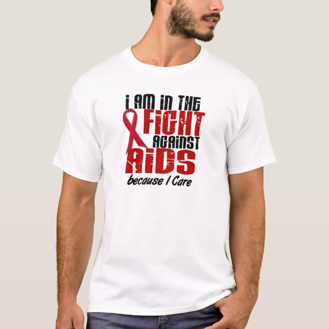 Camiseta Na luta contra o AIDS (Frente)
