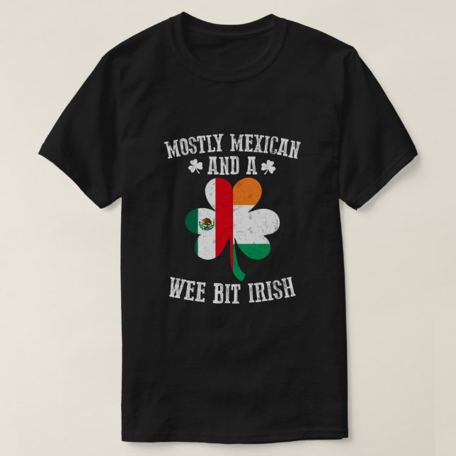 Camiseta Na Maioria Dos Mexicanos, Nós Irlandeses, México,  (Frente do Design)