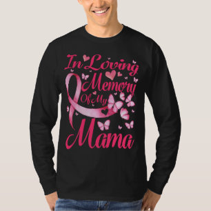 Camiseta Na Memória Adorável Da Minha Mãe Cancer De Mama Aw