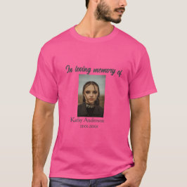 Camiseta Na memória amorosa de adicionar nome memorial keep