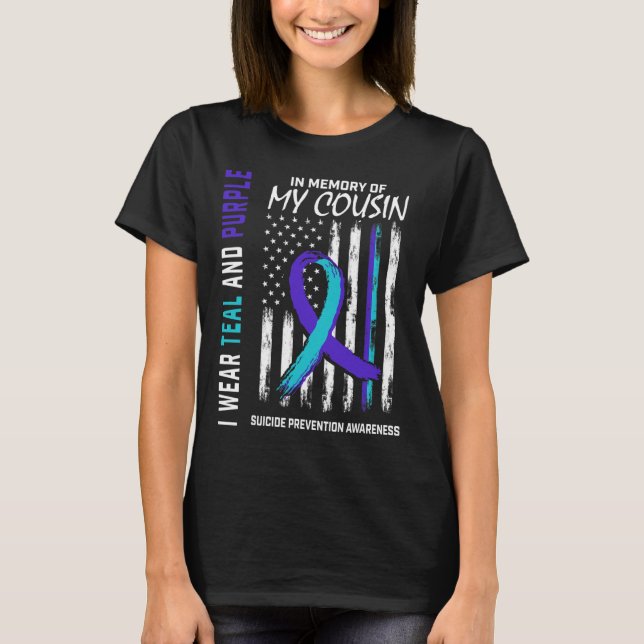 Camiseta Na Memória, Autor da Prevenção de Consciência Suic (Frente)
