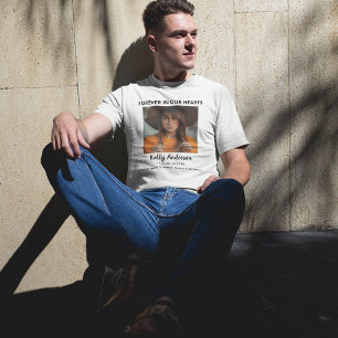 Camiseta Na memória de amor 5 Colagem de Fotos Memorial
