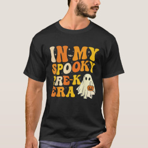 Camiseta Na Minha Assustadora Era De Professor Pré K Engraç