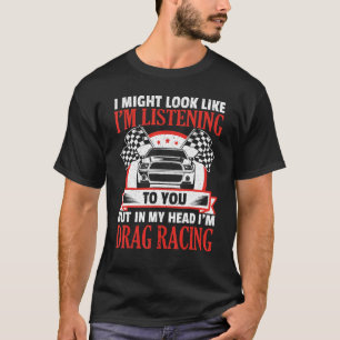 Camiseta Na minha cabeça, estou a arrastar o carro de corri