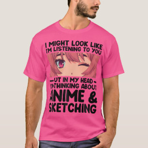 Camiseta Na Minha Cabeça Estou Pensando Em Ani De Esboço De