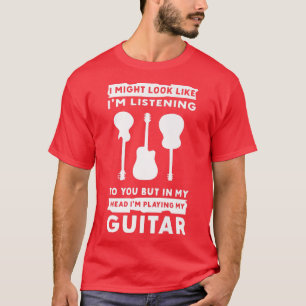 Camiseta Na Minha Cabeça Estou Tocando Minha Guitarrista