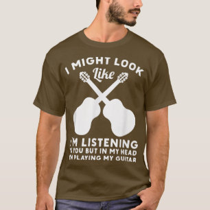 Camiseta Na Minha Cabeça Estou Tocando Minha Guitarrista