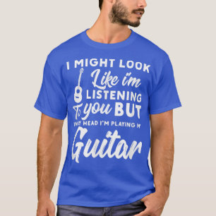 Camiseta Na Minha Cabeça Estou Tocando Minha Guitarrista