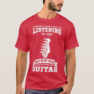 Camiseta Na Minha Cabeça Estou Tocando Minha Guitarrista