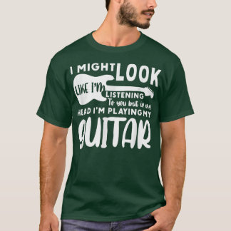 Camiseta Na Minha Cabeça Estou Tocando Minha Guitarrista