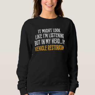 Camiseta Na minha cabeça sou sarcástico de restauração do v