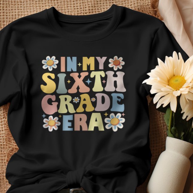 Camiseta Na Minha Época 6 do Sexto Ano De Volta À Escola (Criador carregado)