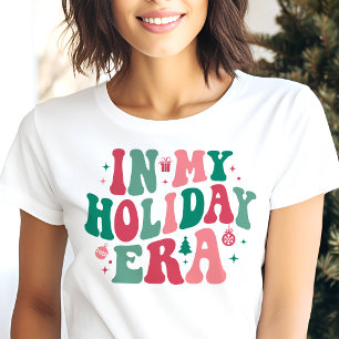 Camiseta Na minha época de férias, Natal retrógrado