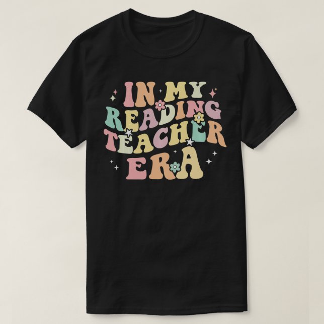Camiseta Na Minha Época De Professores Em Leitura, Voltando (Frente do Design)