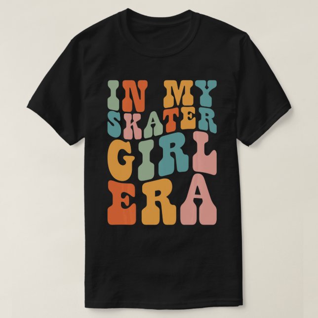 Camiseta Na minha época de Skater Girl Retro for Girl Women (Frente do Design)