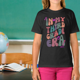 Camiseta Na Minha Época De Terceiro Ano, Elementos De Neon