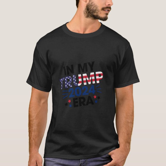 Camiseta Na Minha Época Trump Era 2024 Apoiante Republicano (Frente)