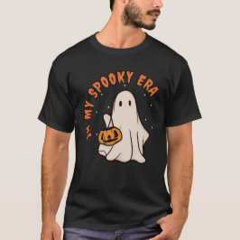 Camiseta Na Minha Era Assustadora Abóbora Fantasma Bonito H