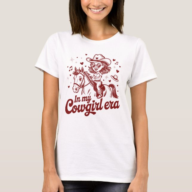 Camiseta Na Minha Era Da Cowgirl (Frente)