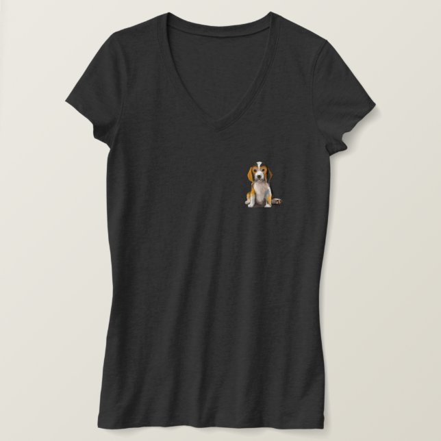 Camiseta Na minha era da mamãe Beagle (Frente do Design)