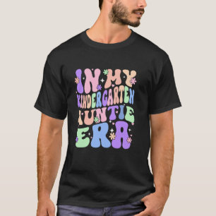 Camiseta Na Minha Era da Tia de Jardim de Infância Groovy 