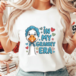 Camiseta Na Minha Era da Vovó, Ganso Fofo Estética Vintage