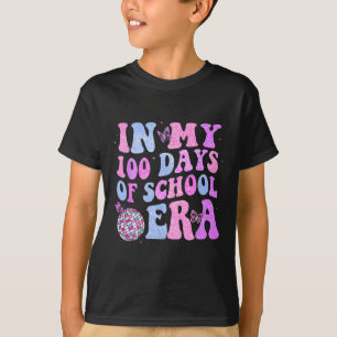 Camiseta Na Minha Era De 100 Dias De Escola Discoteca Retro