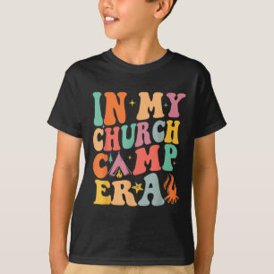 Camiseta Na Minha Era de Acampamento na Igreja Engraçado Ac