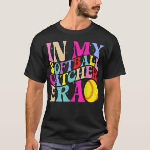 Camiseta Na Minha Era de Apanhador de Softbol Groovy Amante