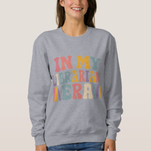 Camiseta Na Minha Era de Bibliotecária Retro Groovy Amante 