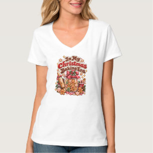 Camiseta Na Minha Era de Confeitaria de Natal Gingerbread R