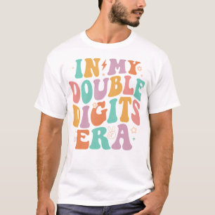 Camiseta Na Minha Era De Dígitos Duplos, Retro Groovy 10º A