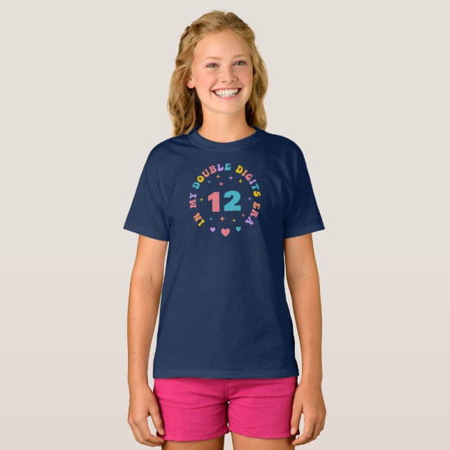 Camiseta Na Minha Era de Dois Dígitos Personalizada (Frente Completa)