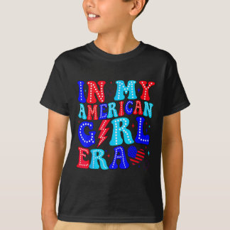 Camiseta Na Minha Era de Garota Americana Retro 4 de Julho