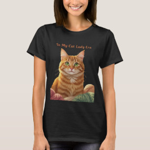 Camiseta Na Minha Era de Gata Doida Charme de Tabby