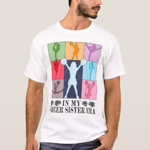 Camiseta Na Minha Era de Irmã de Cheer Vida de Cheerleading