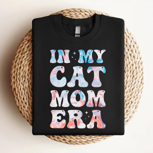 Camiseta Na Minha Era de Mãe de Gato Colorida Mãe de Gato