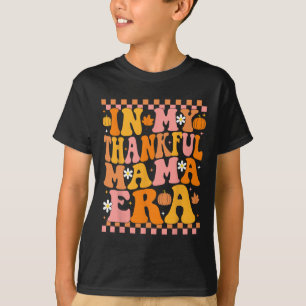 Camiseta Na Minha Era de Mãe Grata Outono Abóbora Groovy Ag